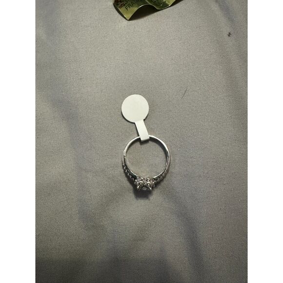 Fragrant Jewels Silver Rhodium Glitzy Mystic Topaz Heart Necklace & Ring Bundle - Picture 10 of 11